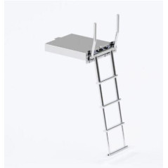 ESCALERA INOX 4p EMPOTRABLE NAUTINOX LADDER 2375